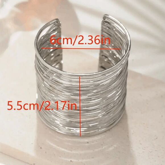 Boho Multi Layered Gold Bracelet - Picture 4 of 5